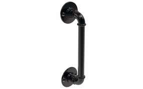 10-1/2" Black Finish Industrial Pipe Handle