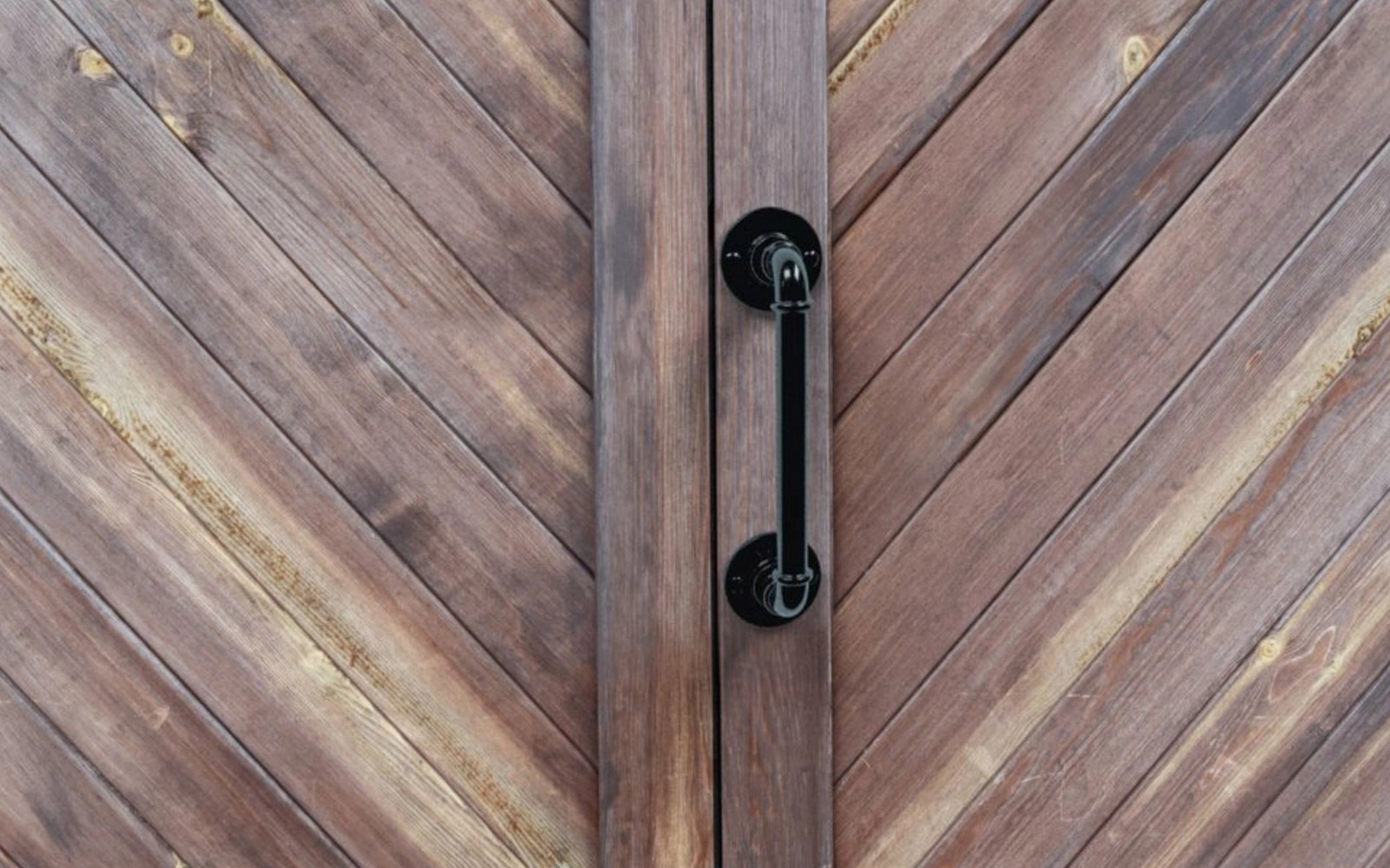 10-1/2" Black Finish Industrial Pipe Handle