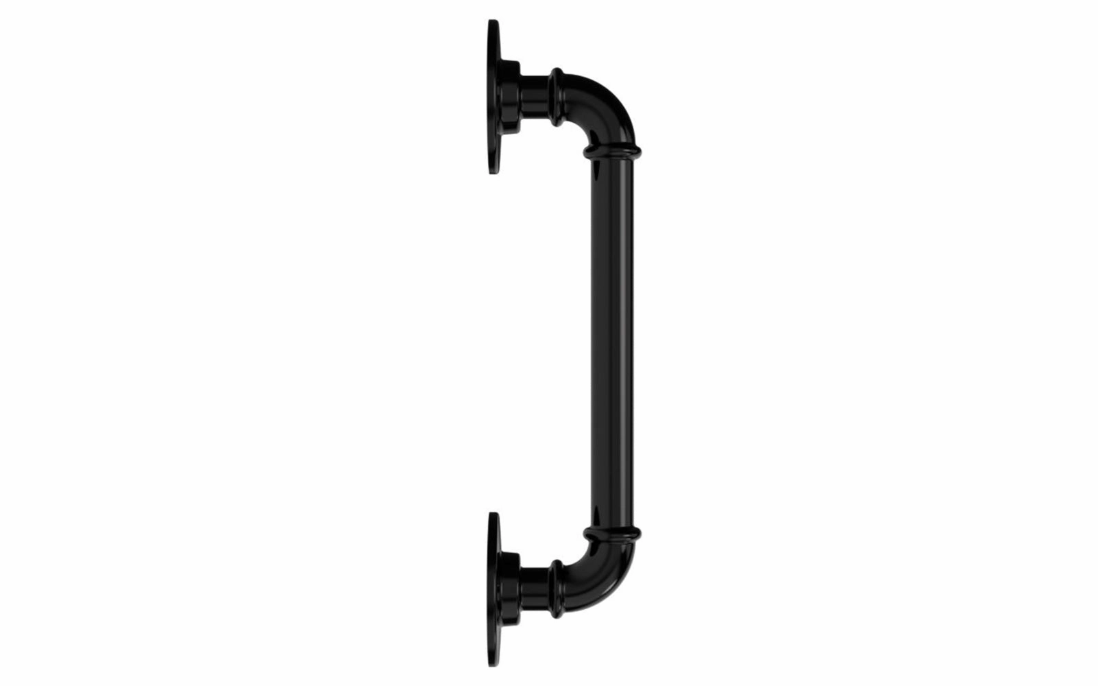 10-1/2" Black Finish Industrial Pipe Handle