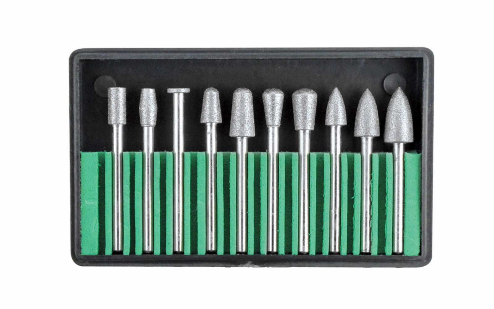 10-PC Diamond Coated Burr Set - 150 grit