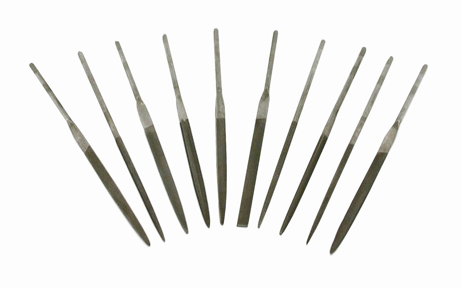 10-PC Fine Cut Needle File Set - 3 mm x 140 mm