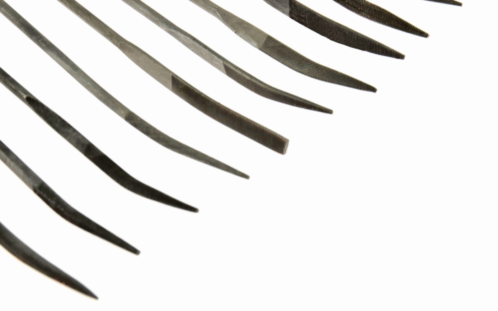10-PC Fine Cut Riffler File Set - 3 mm x 140 mm