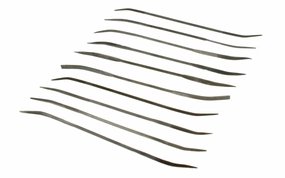 10-PC Medium Cut Riffler File Set - 3 mm x 180 mm