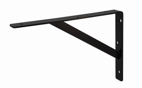 12" Black Heavy Duty L-Bracket - 208 BLK 300
