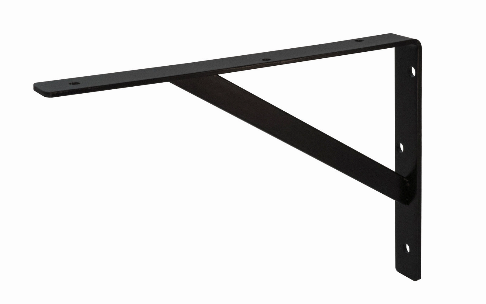 12" Black Heavy Duty L-Bracket - 208 BLK 300