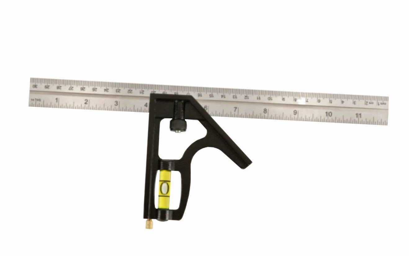 12" Heavy Duty Inch/Metric Stainless Combo Square