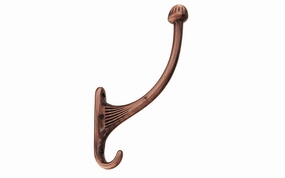 1930's Style Hall Tree Hook ~ Antique Copper Finish