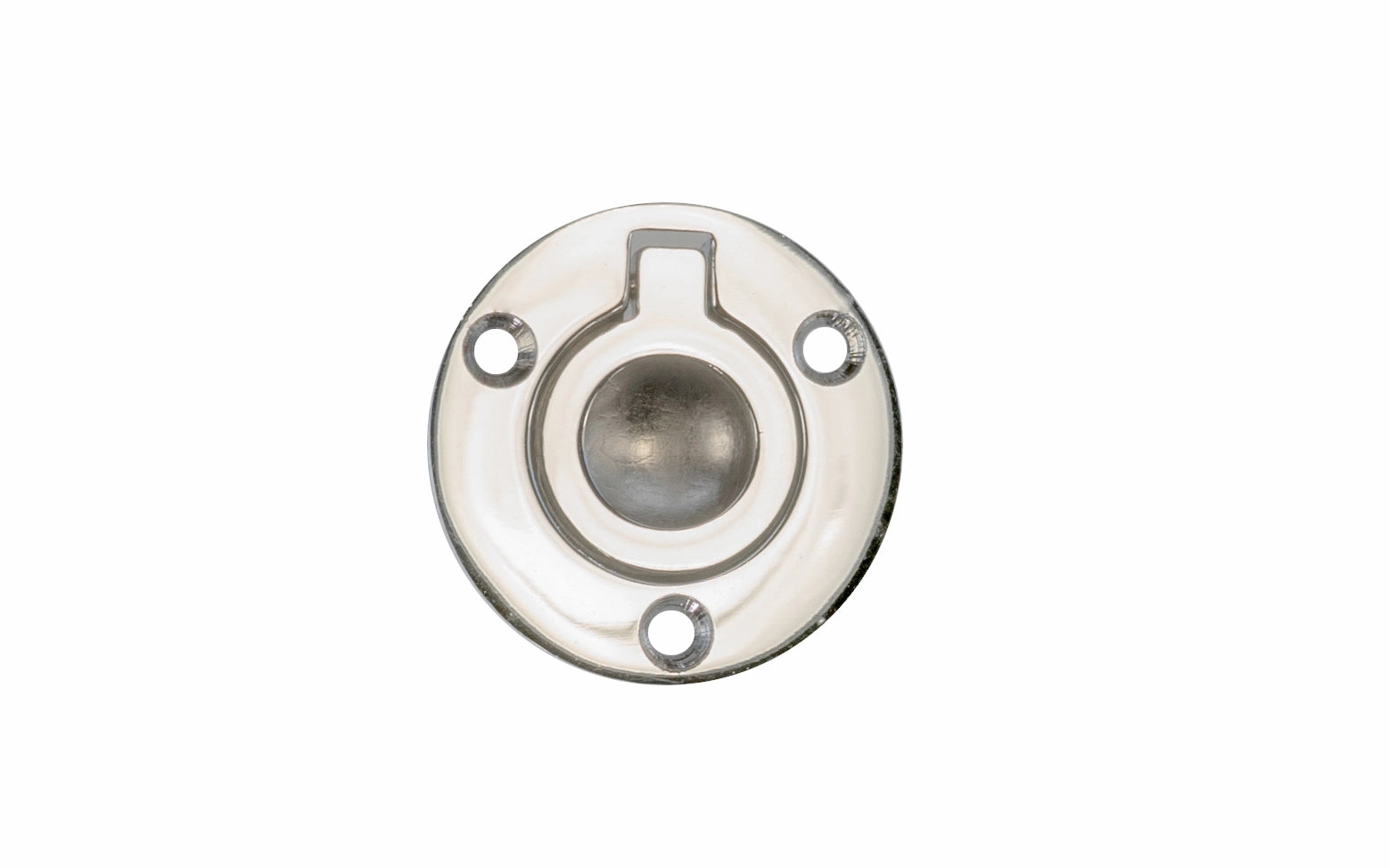 1-1/2" Diameter Flush Ring Rull - Chrome Finish