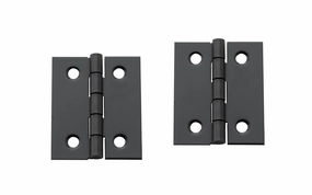 1-1/2" x 1-1/4" Oil Rubbed Bronze Hinges ~ 2 Pack