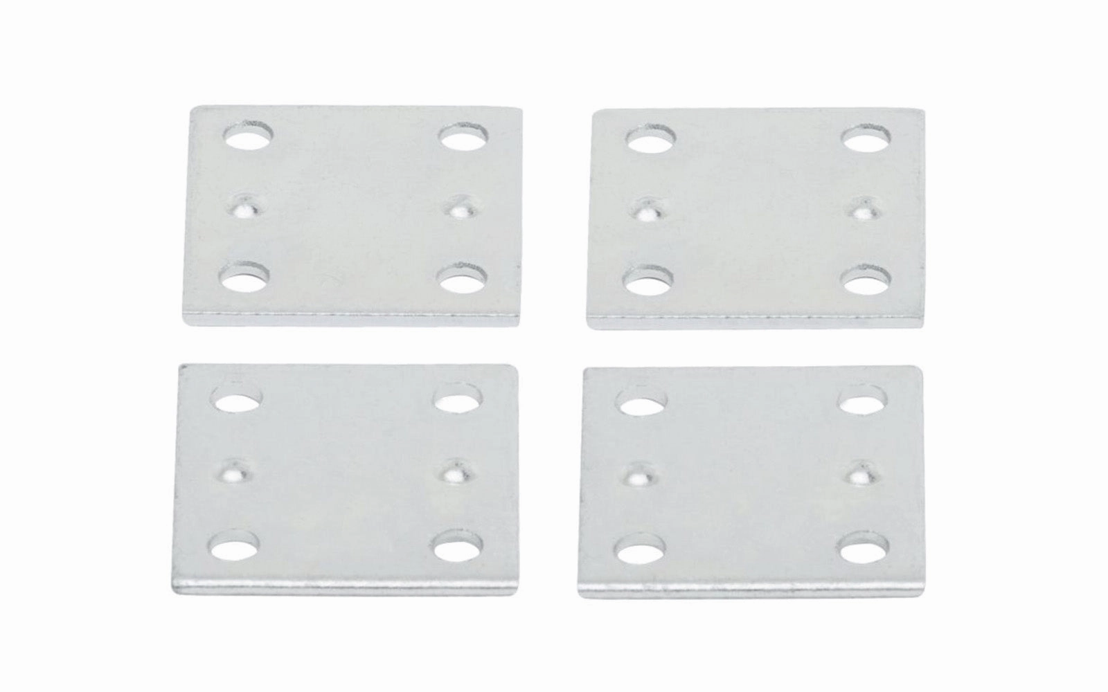 1-1/2" x 1-3/8" Zinc-Plated Mending Plates - 4 Pack