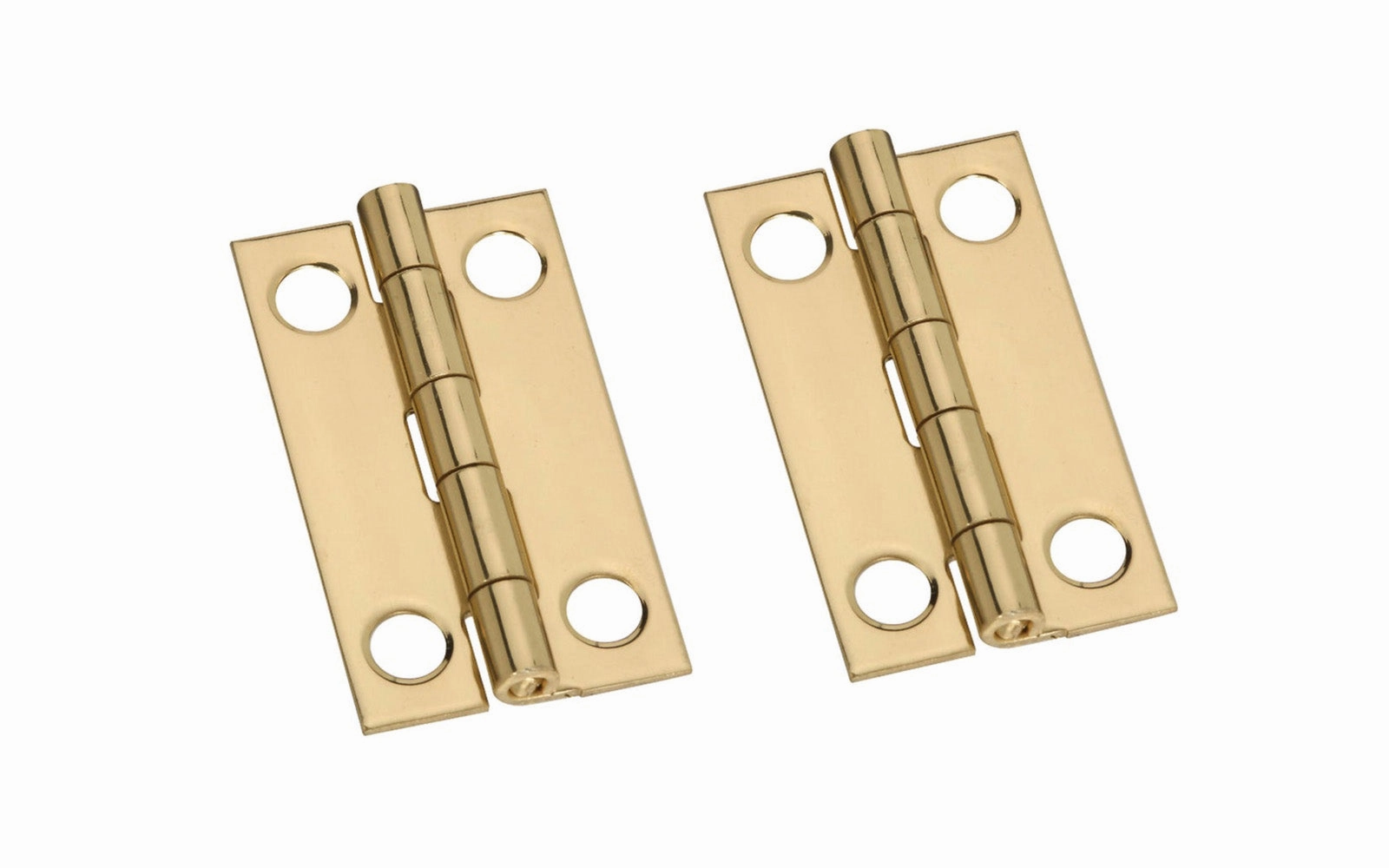 1-1/2" x 7/8" Solid Brass Hinges ~ 2 Pack