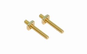 1-1/8" Long Threaded Studs with Nuts - Pair