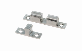 1-3/4" Nickel Finish Solid Brass Ball Catch