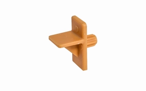 1/4" Plastic Shelf Support Pin - Tan - 12 Pack