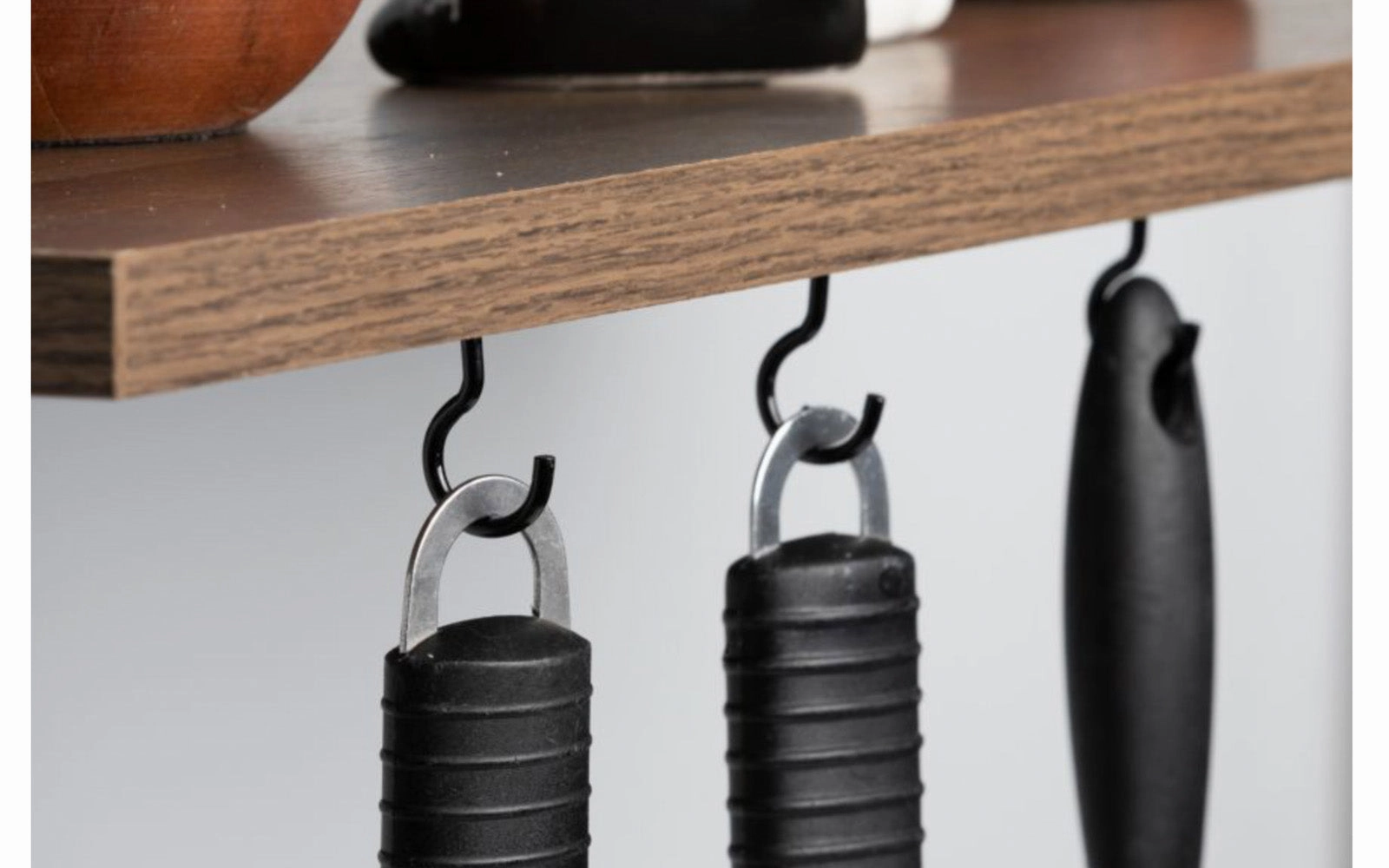 1" Black Finish Cup Hooks - 30 Pack