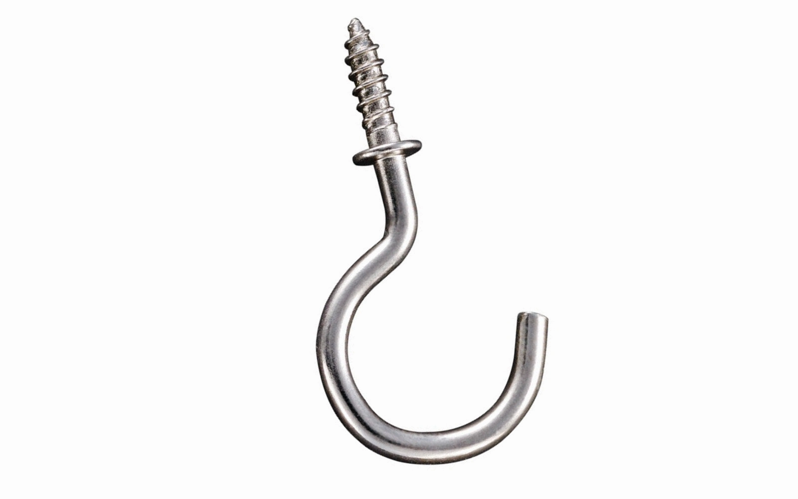 1" Nickel Finish Cup Hooks - 30 Pack