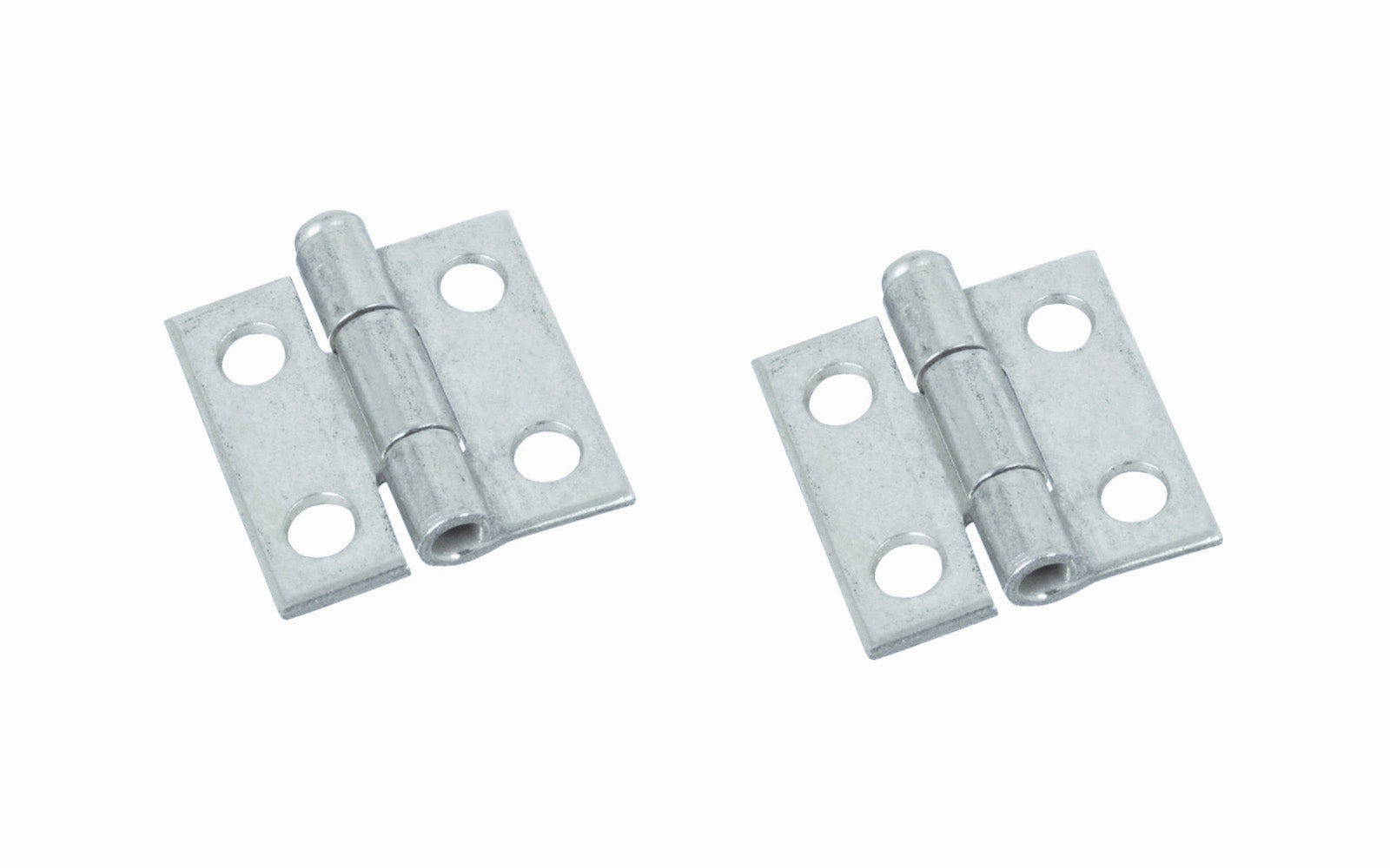 1" Zinc-Plated Loose-Pin Narrow Hinges - 2 Pack