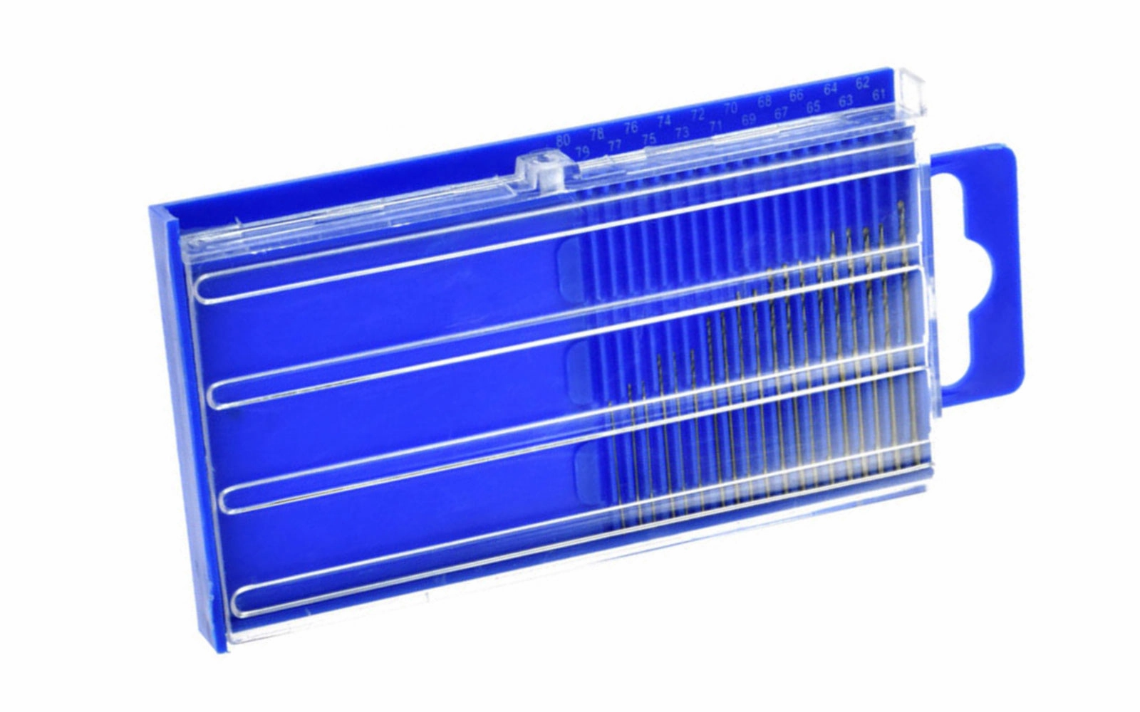 20-PC HSS Twist Drill Set - Wire Gauge #61-80