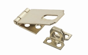 2-1/2" Brass Plated Safety Hasp