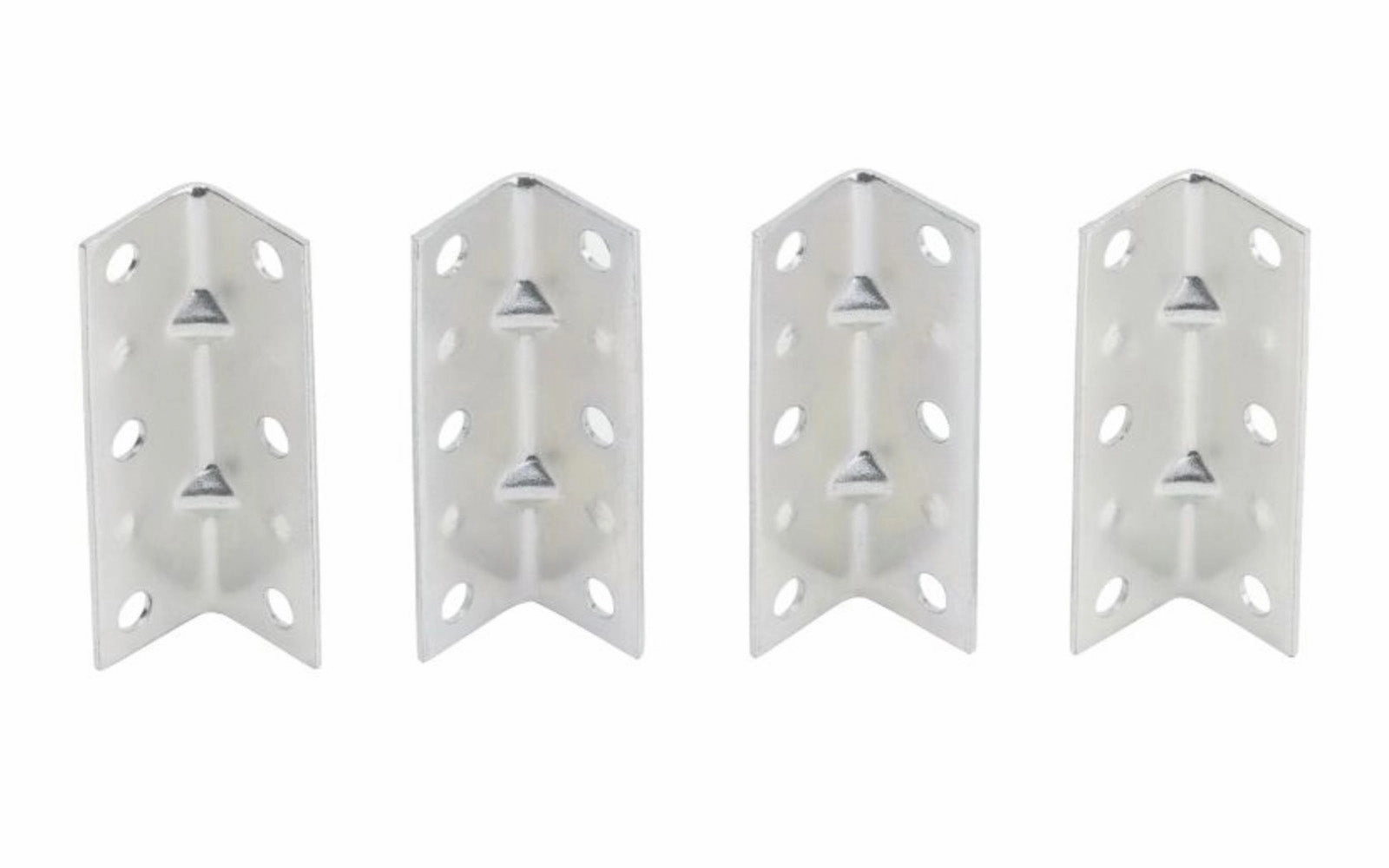 2-1/2" x 3/4" Zinc-Plated Corner Braces - 4 Pack
