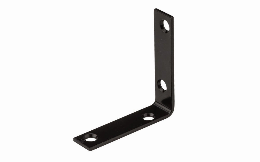 2-1/2" x 5/8" Black Finish Corner Brace