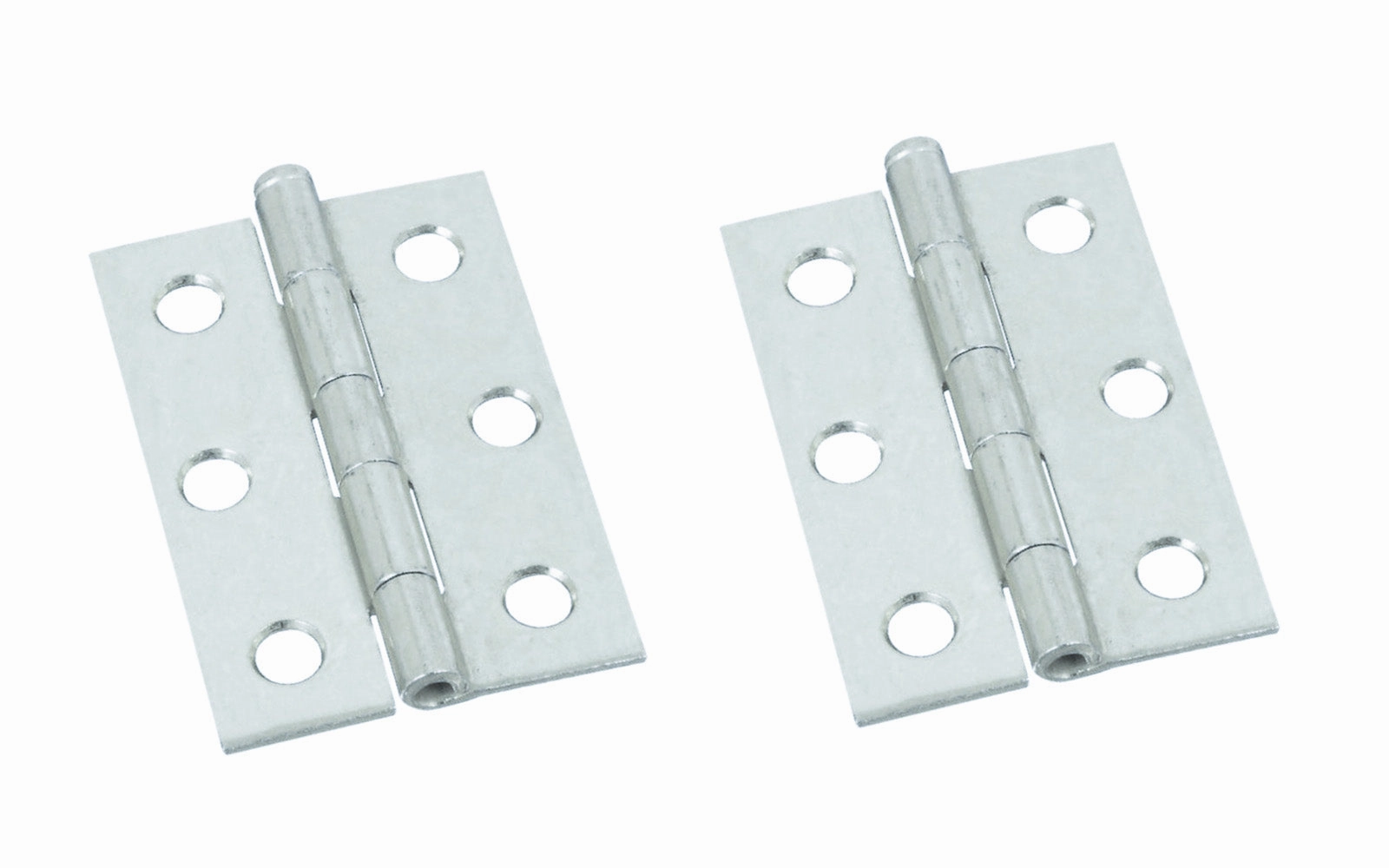 2-1/2" Zinc-Plated Loose-Pin Narrow Hinges - 2 Pack