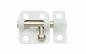 2" White Window Barrel Bolt