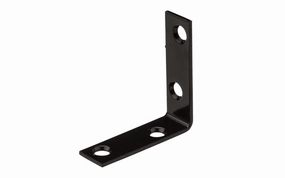 2" x 5/8" Black Finish Corner Brace