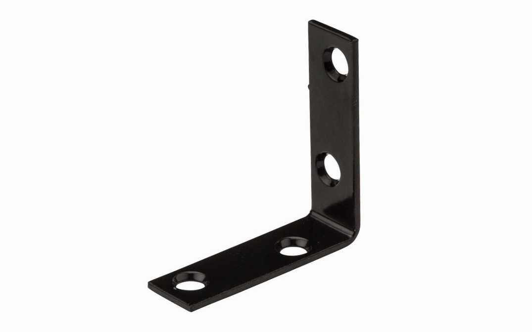2" x 5/8" Black Finish Corner Brace