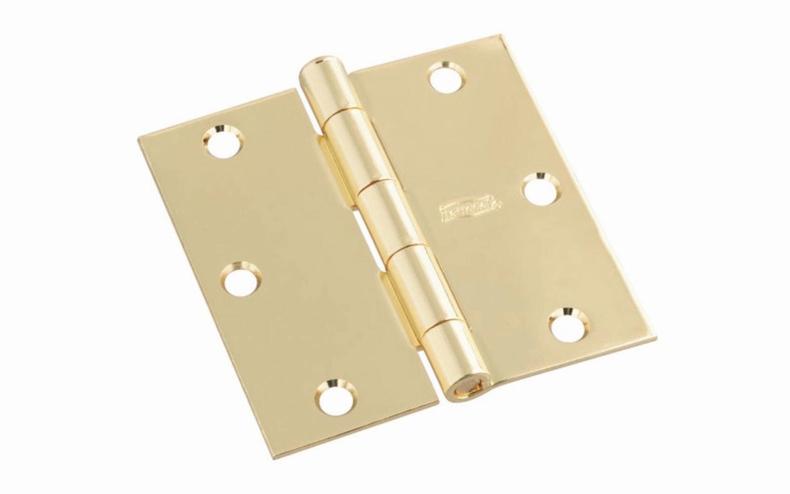 3-1/2" Bright Brass Door Hinges - 3 Pack