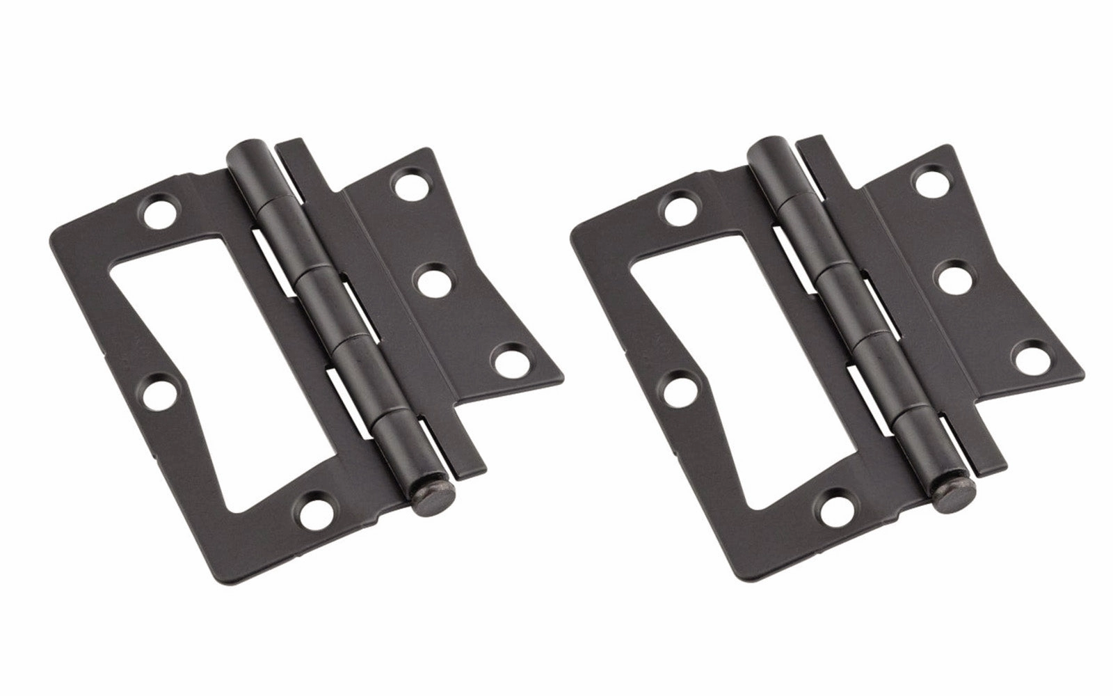 3-1/2" Oil Rubbed Bronze Surface Mount Hinges - 2 Pack