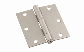 3-1/2" Satin Nickel Door Hinge