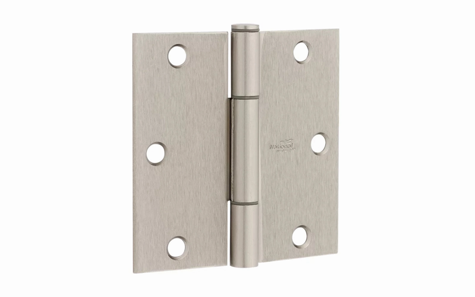 3-1/2" Satin Nickel "Squeak Guard" Door Hinges - 3 Pack