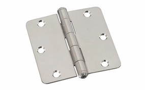 3-1/2" Stainless Door Hinge - 1/4" Radius