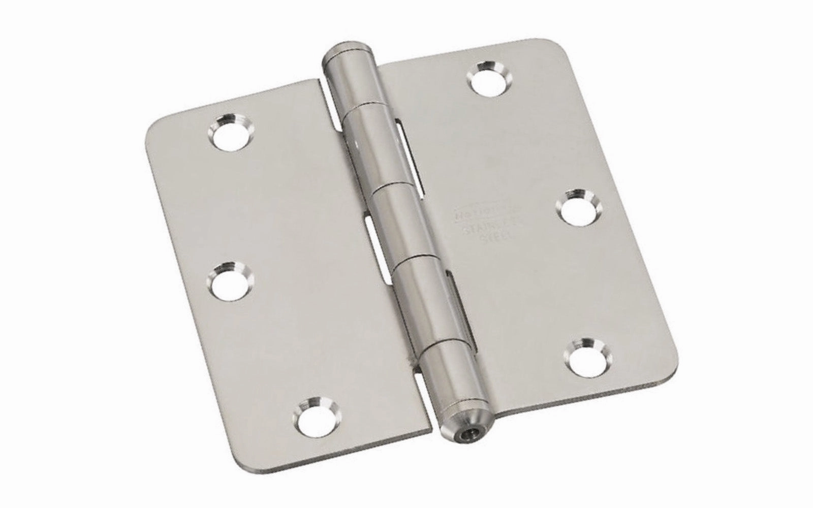 3-1/2" Stainless Door Hinge - 1/4" Radius