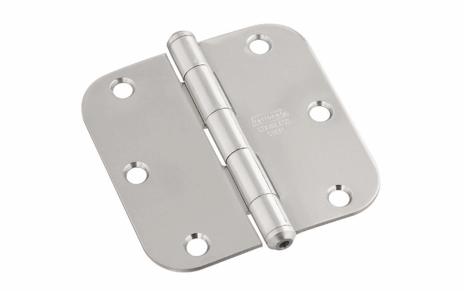 3-1/2" Stainless Door Hinge - 5/8" Radius