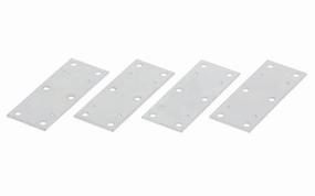 3-1/2" x 1-3/8" Zinc-Plated Mending Plates - 4 Pack