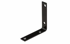 3-1/2" x 3/4" Black Finish Corner Brace