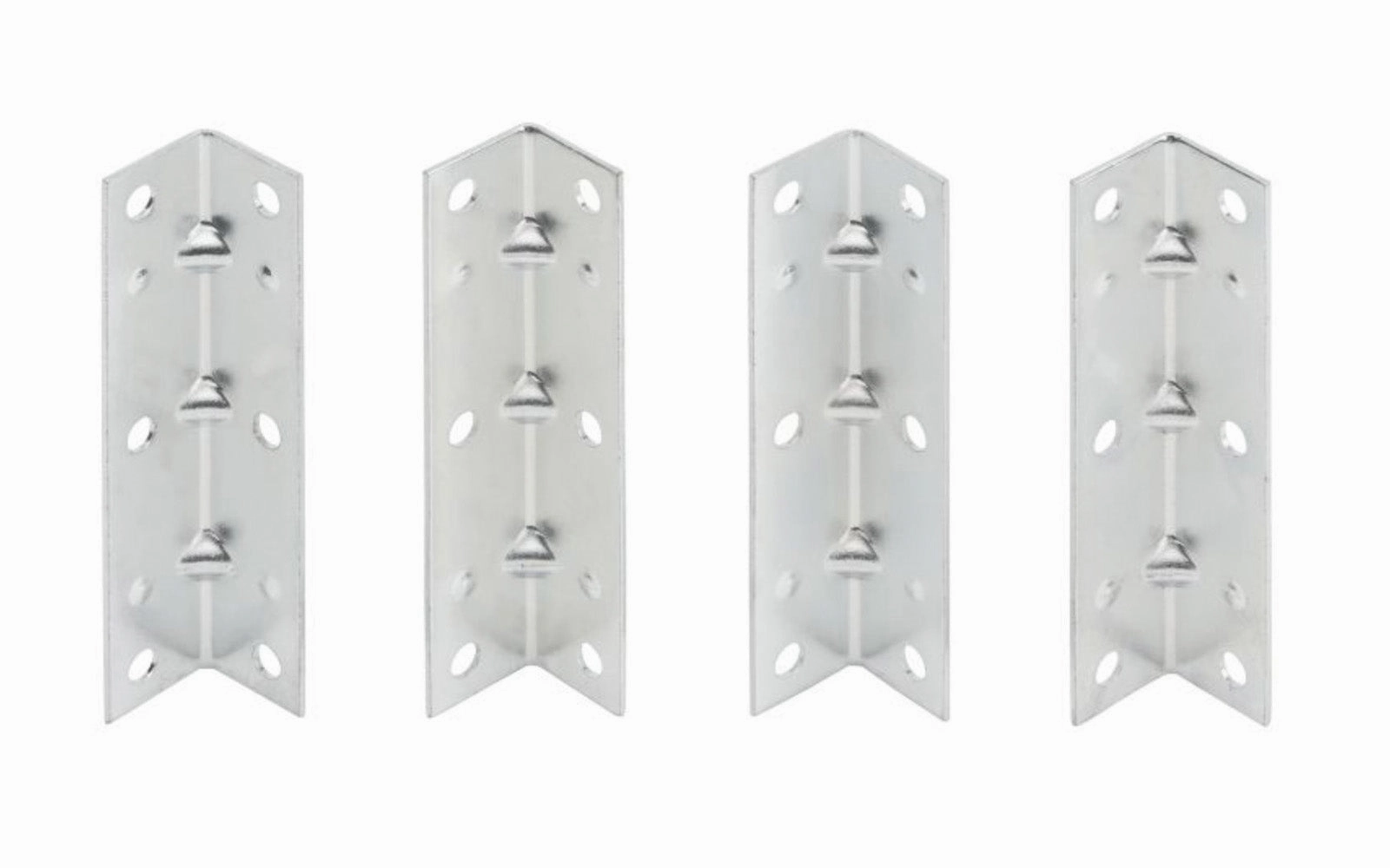 3-1/2" x 3/4" Zinc-Plated Corner Braces - 4 Pack