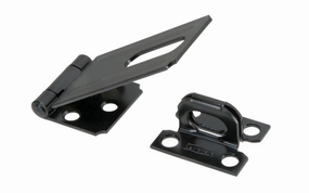 3-1/4" Black Safety Hasp