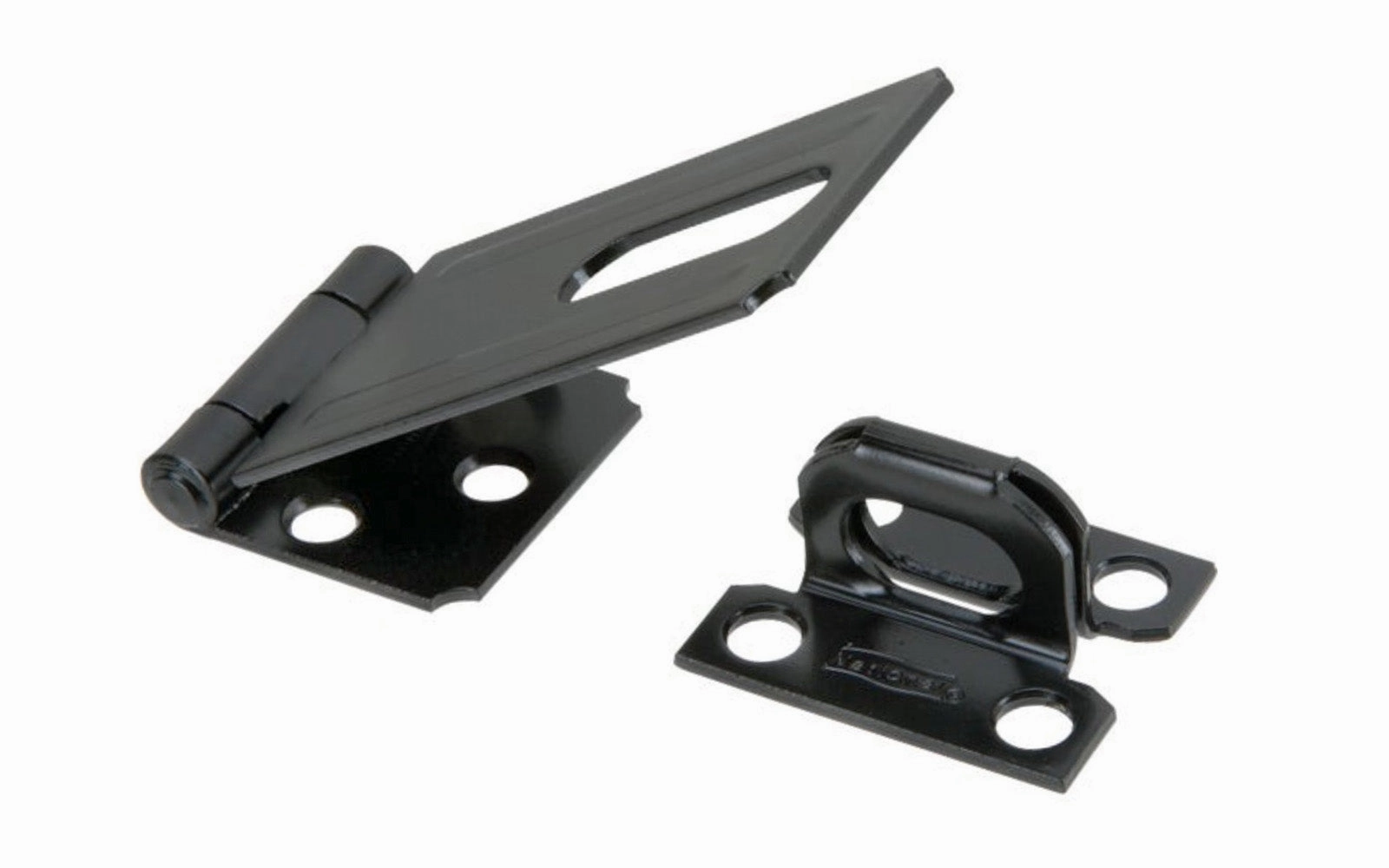 3-1/4" Black Safety Hasp
