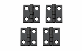 3/4" x 5/8" Oil Rubbed Bronze Hinges ~ 4 Pack