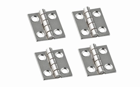 3/4" x 5/8" Satin Nickel Hinges ~ 4 Pack