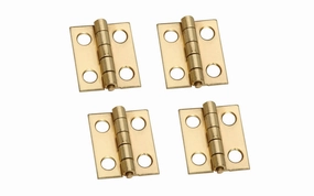 3/4" x 5/8" Solid Brass Hinges ~ 4 Pack