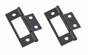 3" Oil Rubbed Bronze Surface Mount Hinges - 2 Pack
