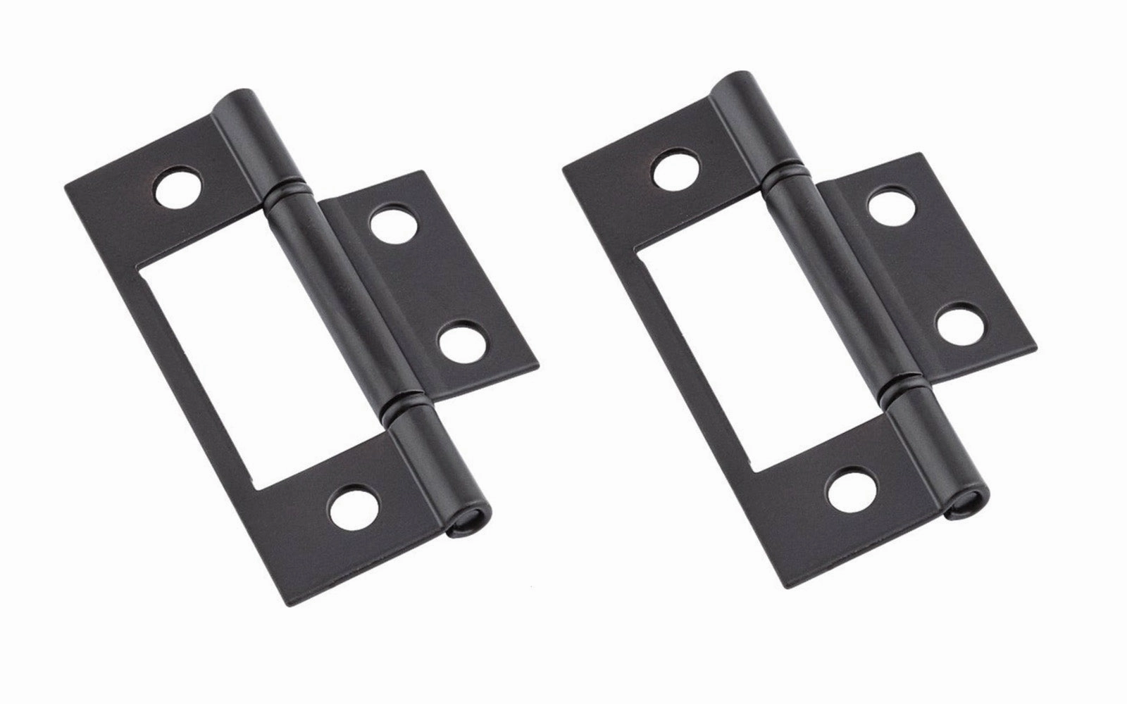 3" Oil Rubbed Bronze Surface Mount Hinges - 2 Pack