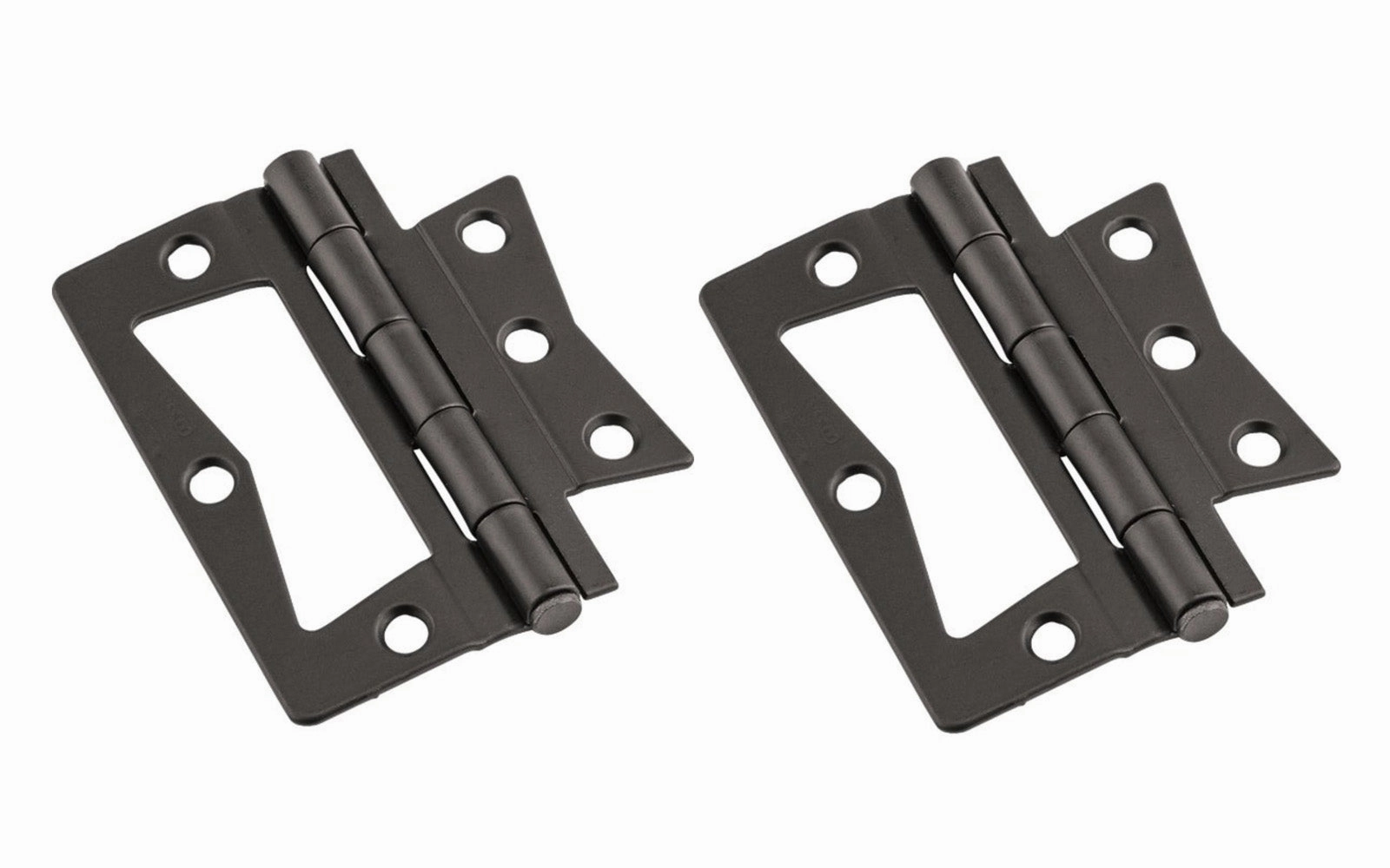 3" Oil Rubbed Bronze Surface Mount Hinges - 2 Pack