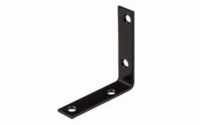 3" x 3/4" Black Finish Corner Brace