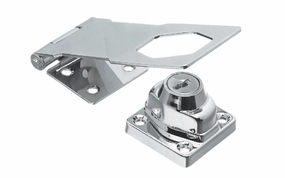 4-1/2" Chrome Keyed Hasp