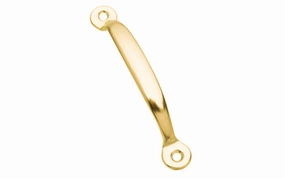 4-3/4" Brass-Plated Pull